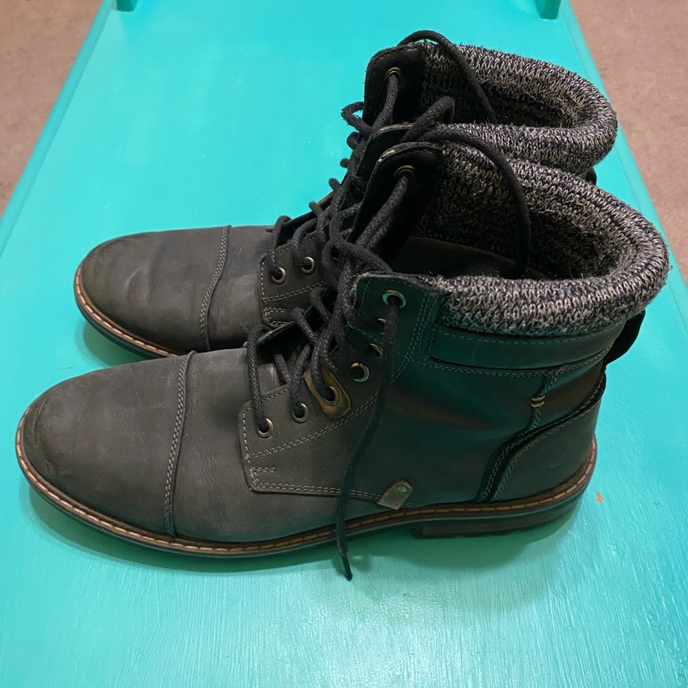 Franco Fortini Men's Charcoal Lace-Up Boots